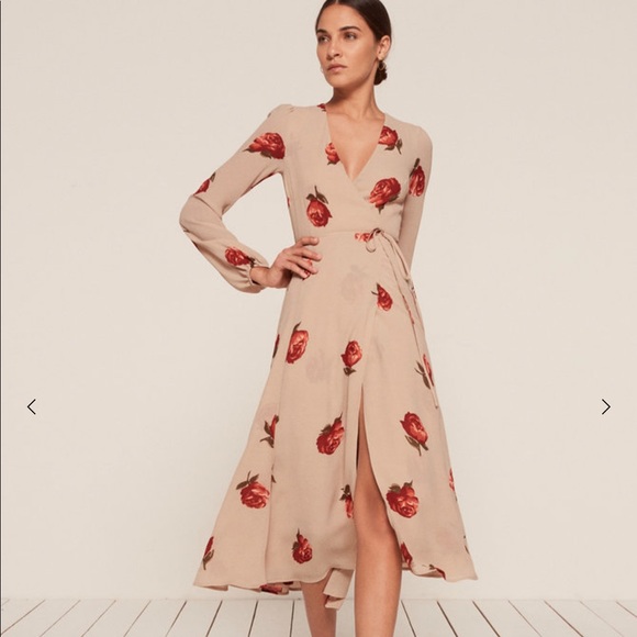 Reformation Nicole Dress XS Ruby NWT - Picture 4 of 7